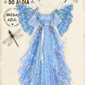 Vestido recortable Brisa azul
