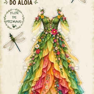 Vestido recortable Flor de primavera